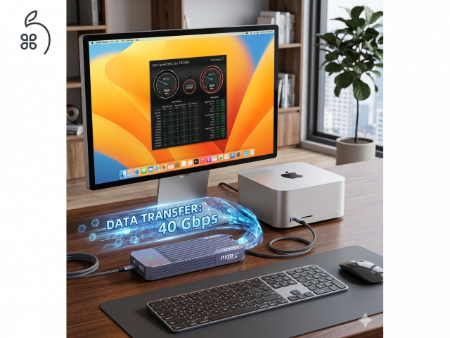 ???? [BONTATLAN] Jeyi TB-2464 Pro SSD Ház – Prémium USB4 / Thunderbolt 4 Sebesség, Bolti Ár Alatt!