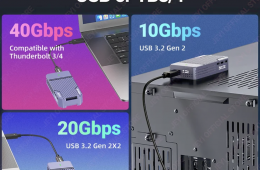 ???? [BONTATLAN] Jeyi TB-2464 Pro SSD Ház – Prémium USB4 / Thunderbolt 4 Sebesség, Bolti Ár Alatt!