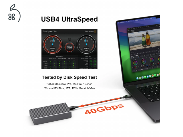 ???? [ÚJ/TESZTELT] Qwiizlab USB4 / Thunderbolt 4 NVMe SSD ház – Brutális sebesség, bolti ár alatt!