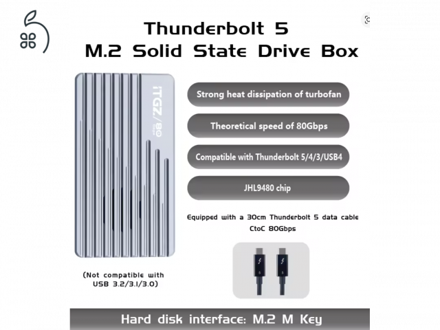 ???? [ÚJ] ITGZ Thunderbolt 5 SSD ház – 80-120Gbps sebesség, bolti ár alatt!