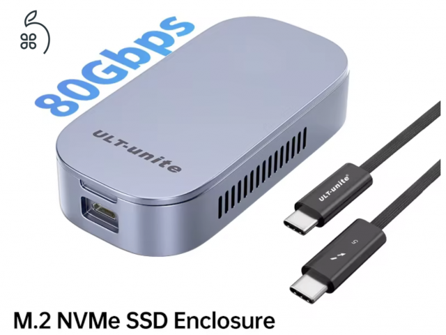 ???? [ÚJ] ULT-unite Thunderbolt 5 SSD ház – 80-120Gbps sebesség, bolti ár alatt!