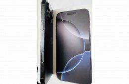 iPhone 16 Pro Max – 256 GB, Black Titanium, kártyafüggetlen, garanciás