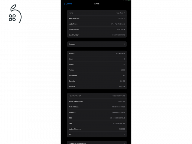 Eladó Apple iPad Pro 12.9