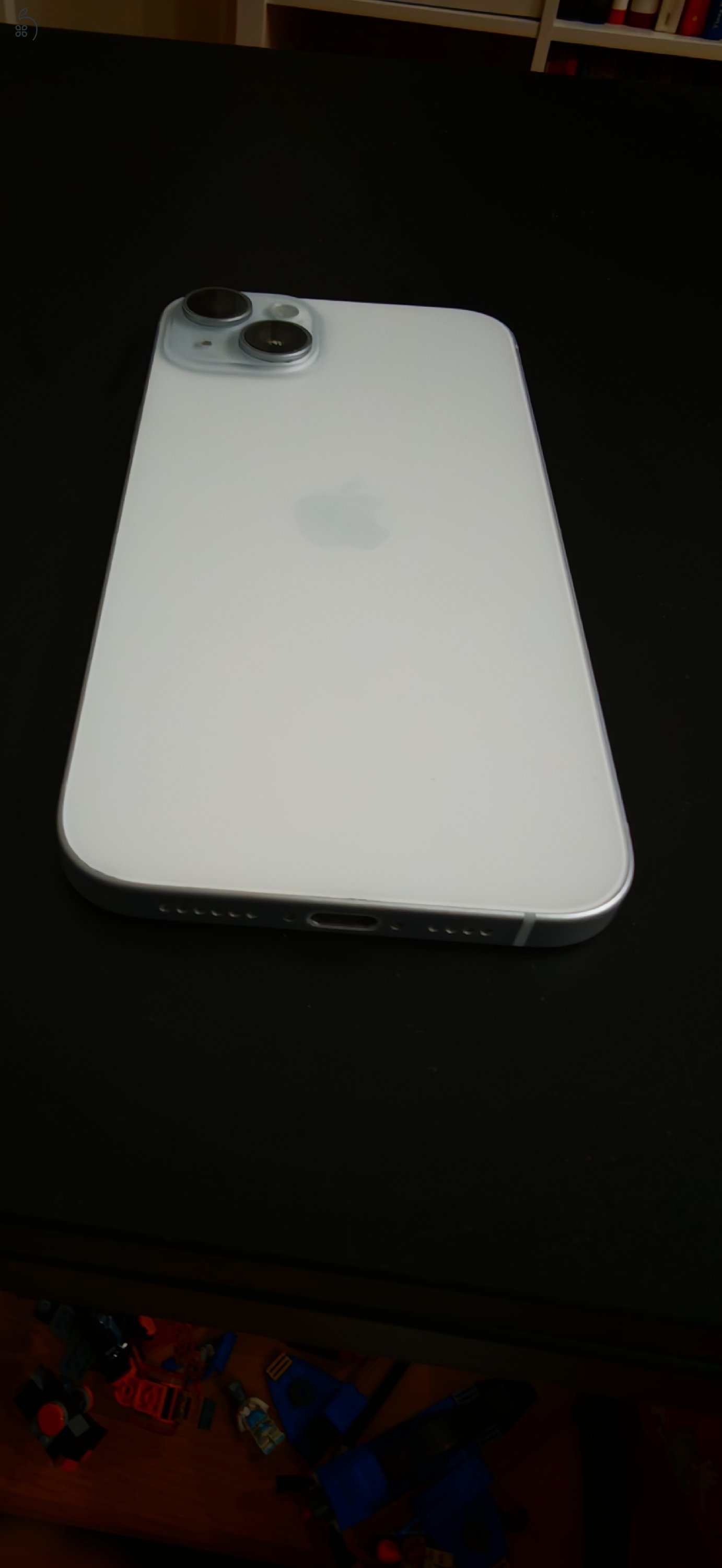 Iphone 15+ blue 256gb független 90% akku