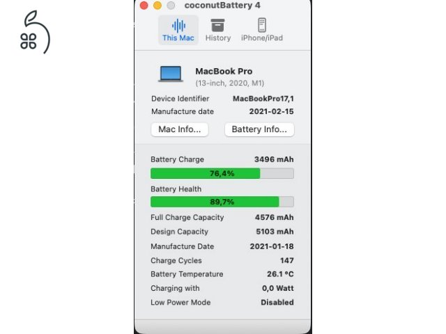Macbook Pro 13 M1 16GB RAM / 512GB SSD
