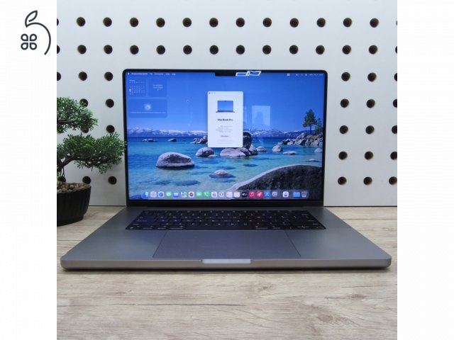 Apple MacBook Pro 16 (2021) 32GB/512GB használt, megkímélt, 83% akku, 158 ciklus