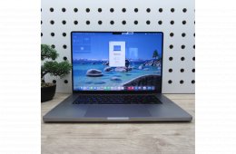 Apple MacBook Pro 16 (2021) 32GB/512GB használt, megkímélt, 83% akku, 158 ciklus