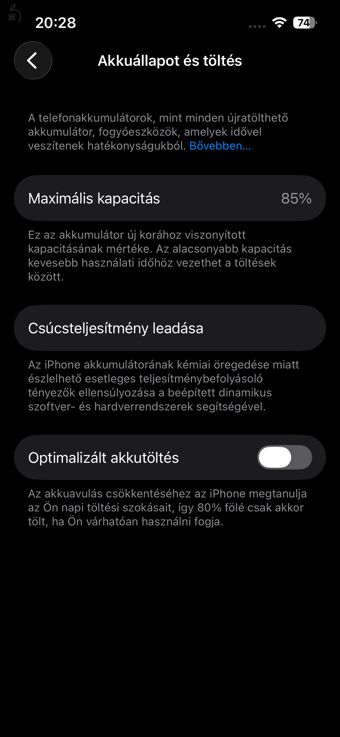 Apple iPhone 14 128 GB Éjfekete