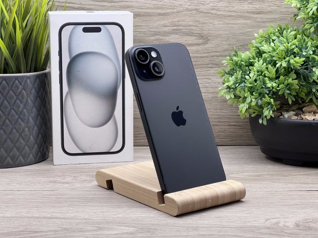iPhone 15 Black 128GB 2 ÉV Garanciával 100%