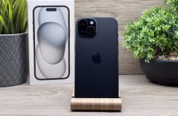 iPhone 15 Black 128GB 2 ÉV Garanciával 100%