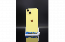 Apple iPhone 14 128 GB Yellow 100% akku - 12 HÓ GARANCIA