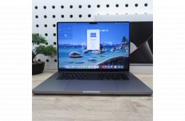 Apple MacBook Pro 16 M1 Max (2023) 32GB/500GB új, kibontott, 100% akku, 2 ciklus