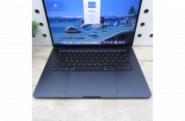 Apple MacBook Air 15 (2024) 8GB/256GB használt, megkímélt, 100% akku, 55 ciklus