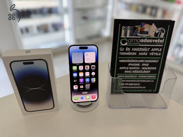 iPhone 14 Pro 256GB Független Újszerű/1-3 hónap gar./Akku 85%/p4805