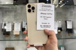 ÚJRACSERÉLT, ÚJ | iPhone 12 Pro 128GB független arany (39) iSzerelés.hu