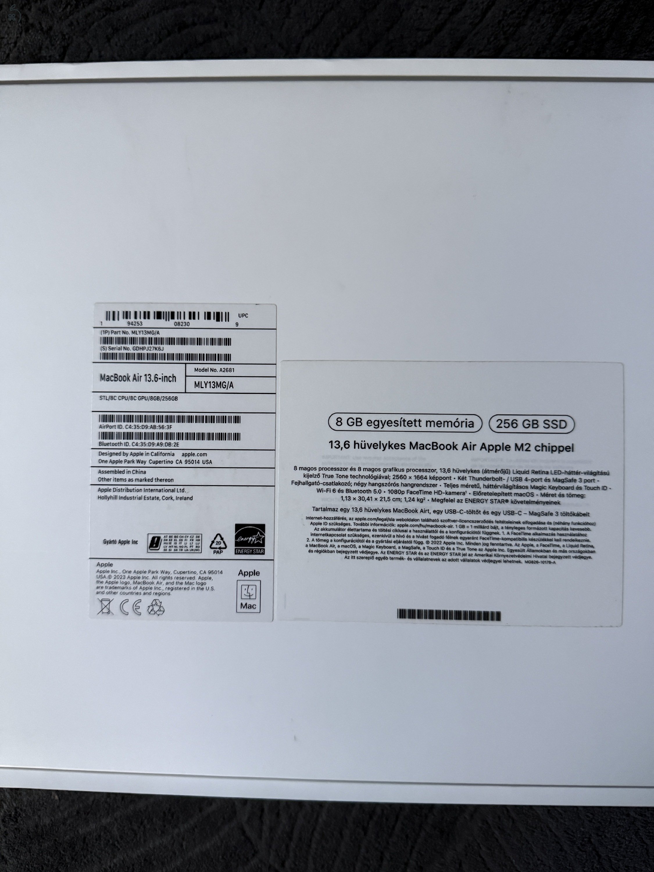 Apple Macbook Air 13 M2 csillagfény