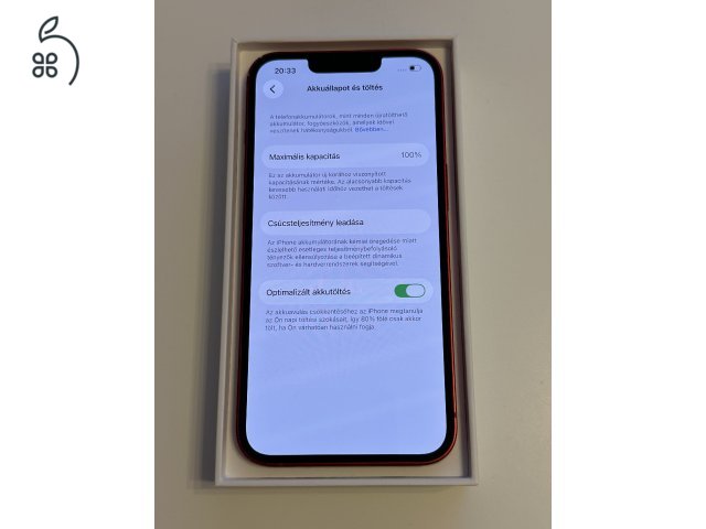 iPhone 13 piros 100% AKKU!