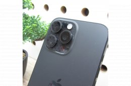 Apple iPhone 16 Pro Max Black Titanium 256GB használt karcmentes – 99% akku (281 ciklus) – Apple garancia 2026.06.02.-ig