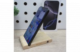 Apple iPhone 16 Pro Max Black Titanium 256GB használt karcmentes – 99% akku (281 ciklus) – Apple garancia 2026.06.02.-ig