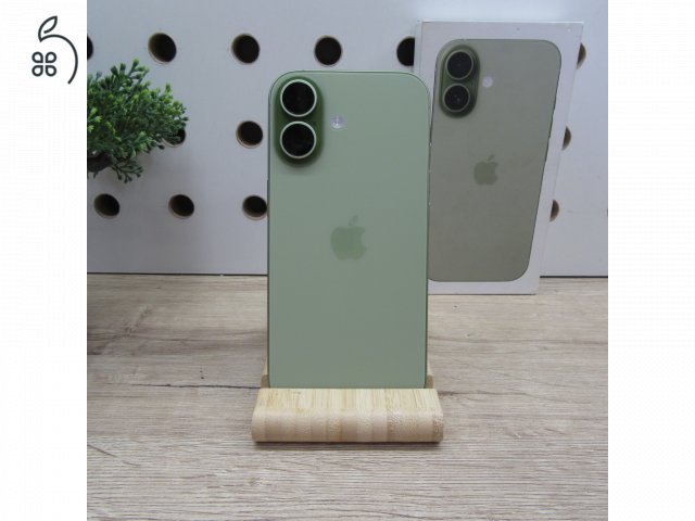 Apple iPhone 17 Sage 256GB használt karcmentes – 100% akku (4 ciklus) – garancia 2027.03.01.-ig
