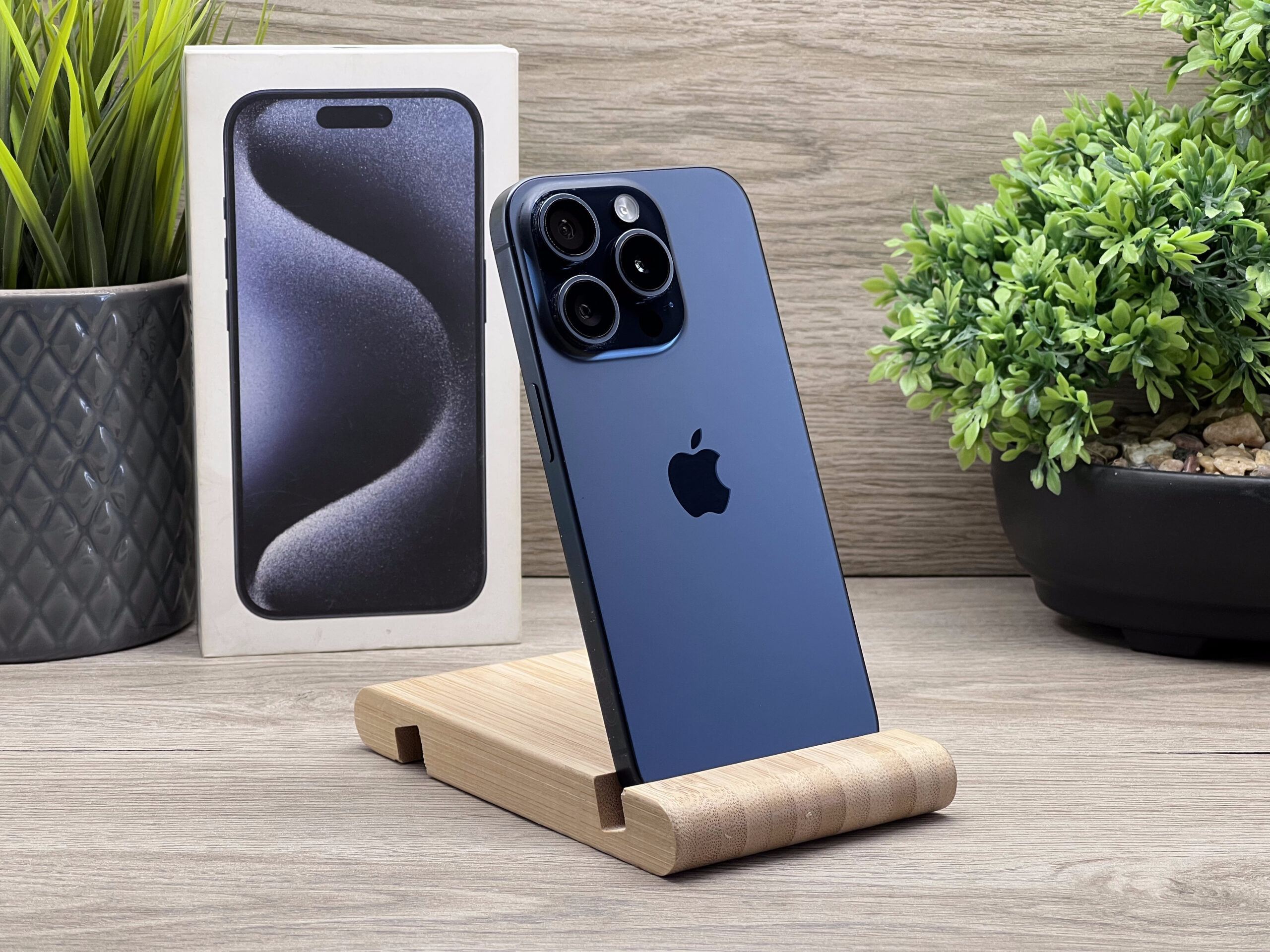 iPhone 15 Pro Blue Titanium 128GB 2 ÉV Garanciával 92%