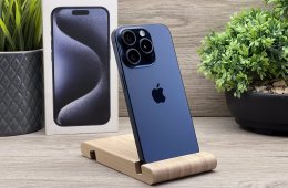 iPhone 15 Pro Blue Titanium 128GB 2 ÉV Garanciával 92%