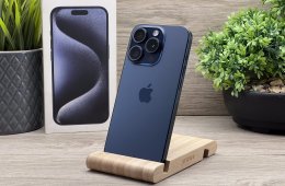 iPhone 15 Pro Blue Titanium 128GB 2 ÉV Garanciával 92%
