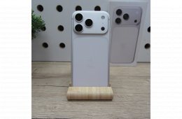 Apple iPhone 17 Pro Silver 256GB használt karcmentes – 100% akku (13 ciklus) – garancia 2027.02.18.-ig