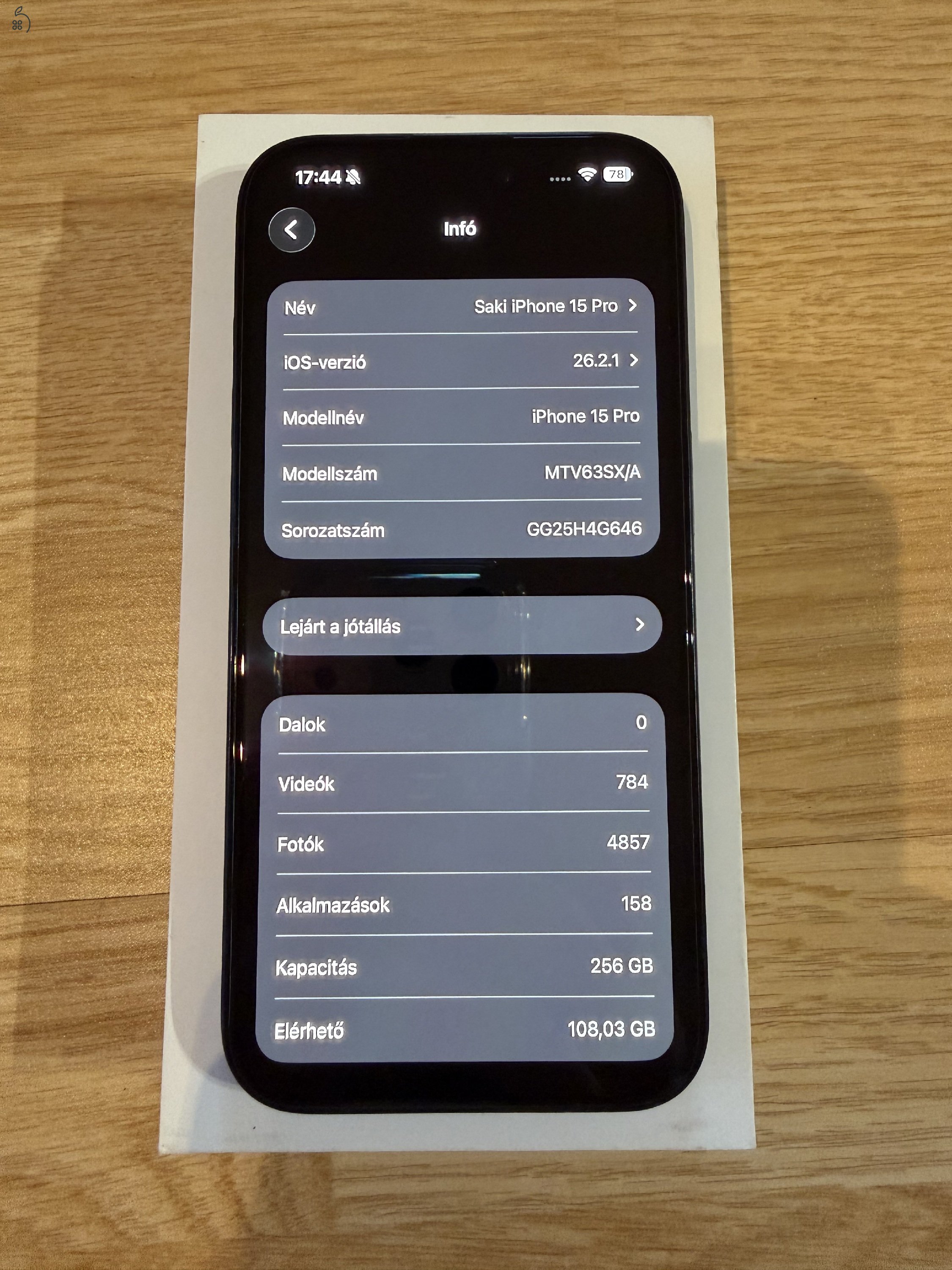 Apple iPhone 15 Pro 256GB Blue Titanium