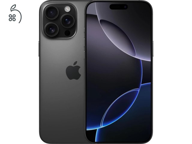 Apple iPhone 16 Pro Max 5G 256GB - Fekete Titán 27% Áfa  	0399AB