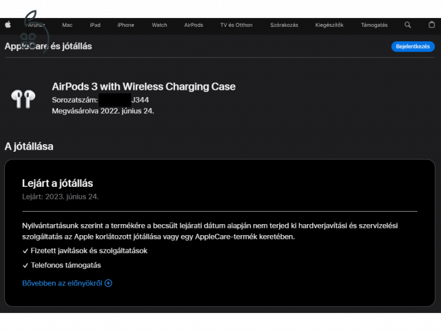 Apple AirPods (3. generáció), MagSafe/lightning töltőtokkal