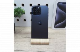 Apple iPhone 15 Pro Max Blue Titanium 512GB használt karcmentes – 100% akku – 6 hónap garancia