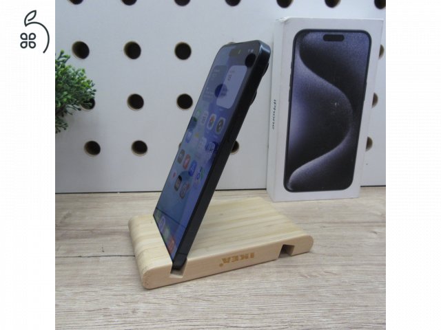 Apple iPhone 15 Pro Max Blue Titanium 512GB használt karcmentes – 100% akku – 6 hónap garancia