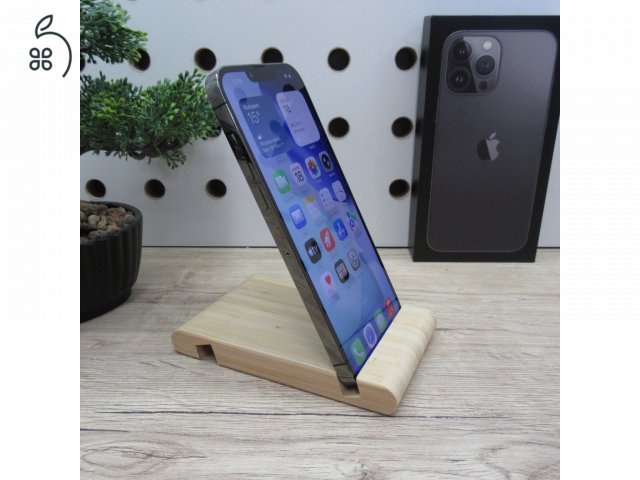 Apple iPhone 13 Pro Max Graphite 128GB használt karcmentes – 100% új akku – 6 hónap garancia