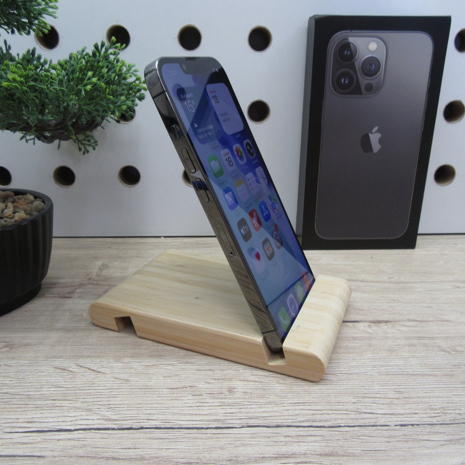 Apple iPhone 13 Pro Graphite 128GB használt – 100% új akku – 6 hónap garancia