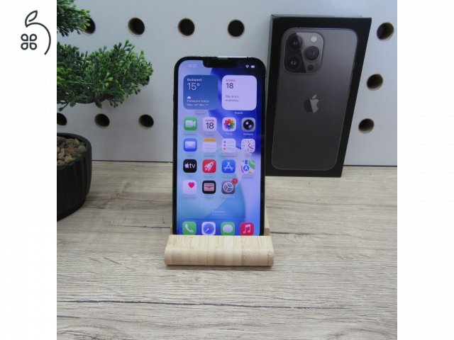 Apple iPhone 13 Pro Graphite 128GB használt – 100% új akku – 6 hónap garancia