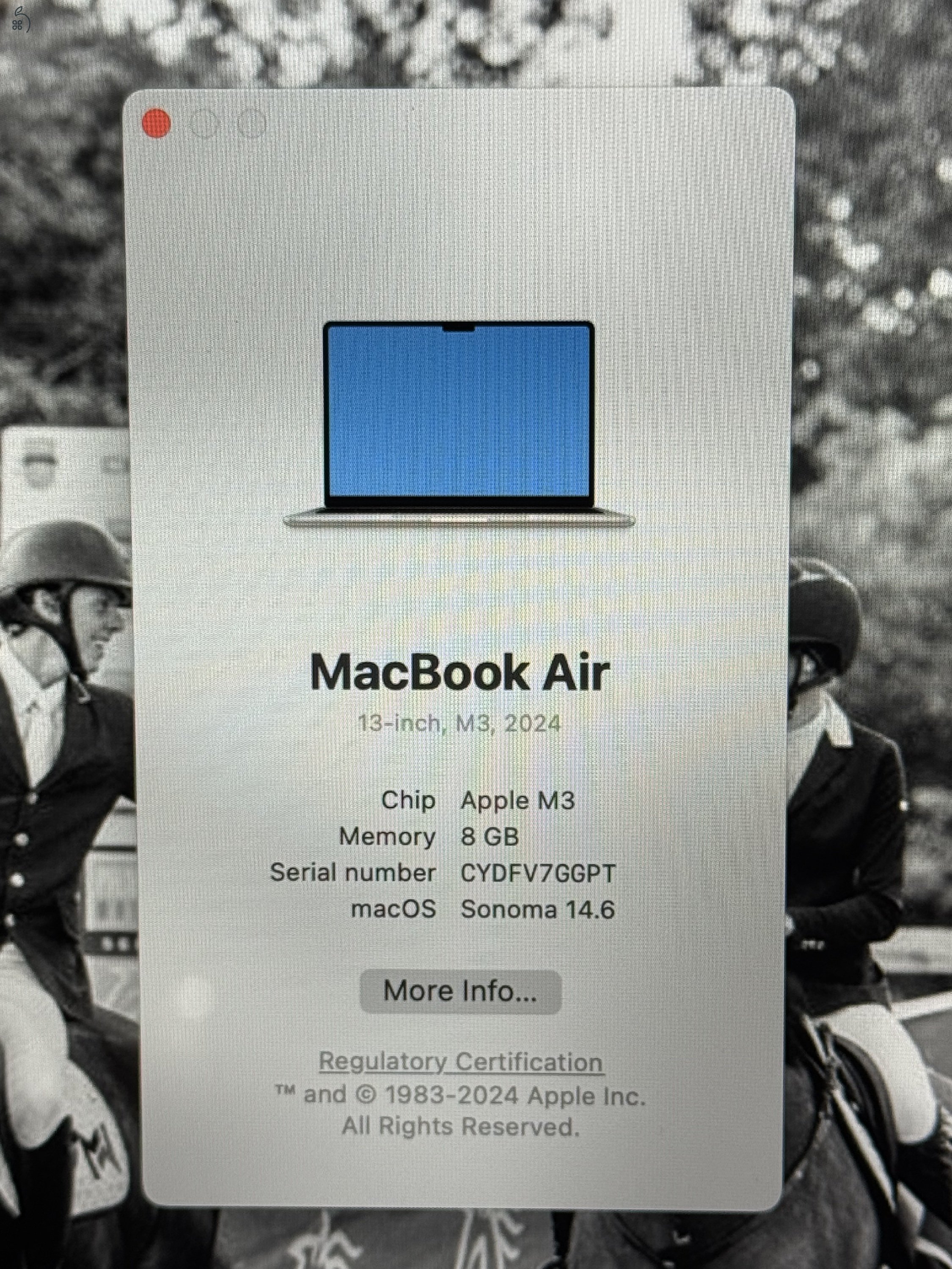 MacBook Air 2024 8GB 256 SSD M3