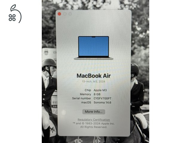 MacBook Air 2024 8GB 256 SSD M3