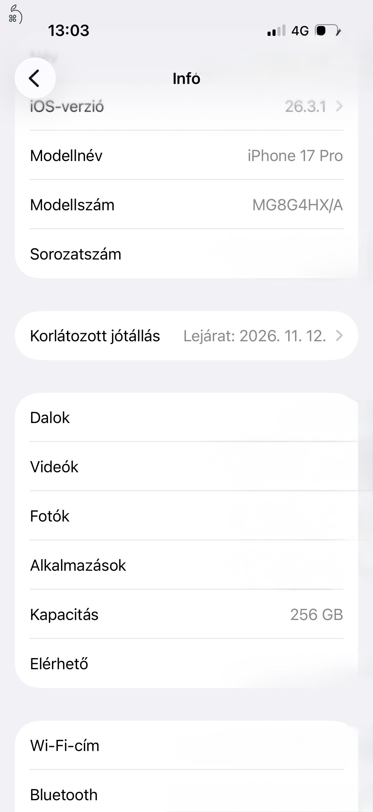 Eladó makulátlan Apple iPhone 17 Pro 256GB