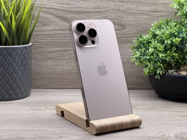 Hibátlan iPhone 16 Pro max Desert Titanium 256GB 2 ÉV Garanciával 93%