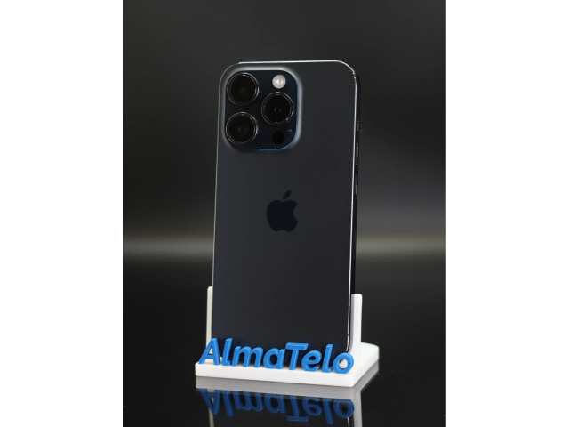 Apple iPhone 15 Pro 128 GB Blue Titanium 100% akku - 12 HÓ GARANCIA