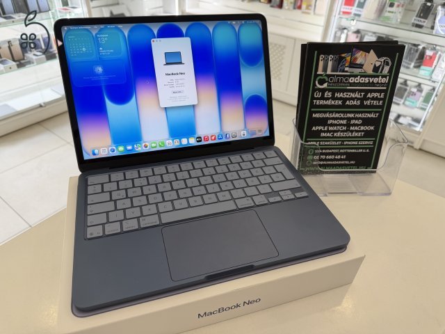MacBook Neo 8GB/256ssd/Hibátlan/2029.03.12.Gar./Akku 100%/p4808