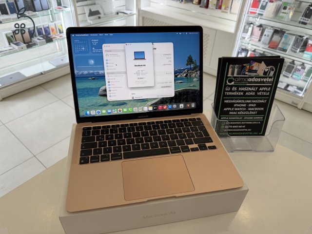 MacBook Air M1 8GB/512ssd/Újszerű/1-3 hónap gar./Akku 87%/p4809