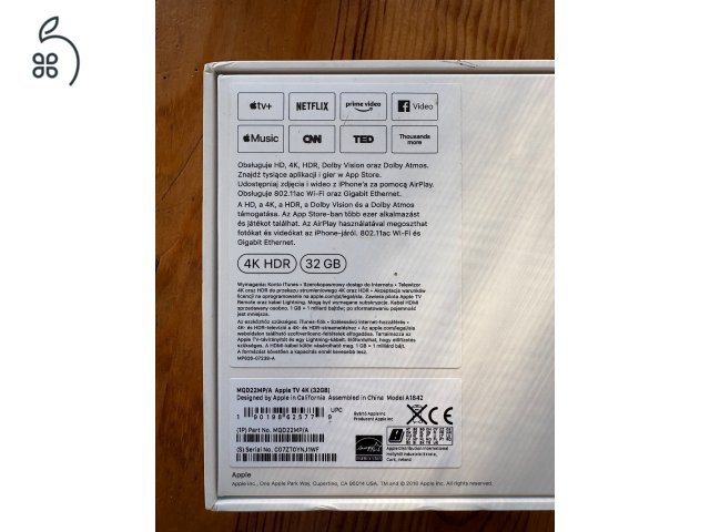 Apple TV 4K 1. generációs (A1842)