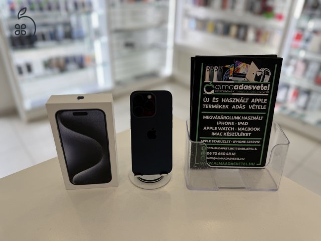 iPhone 15 Pro 256GB Független Megkímélt/1-3 hónap gar./Akku 85%/p4811