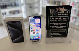 iPhone 15 Pro 256GB Független Megkímélt/1-3 hónap gar./Akku 85%/p4811