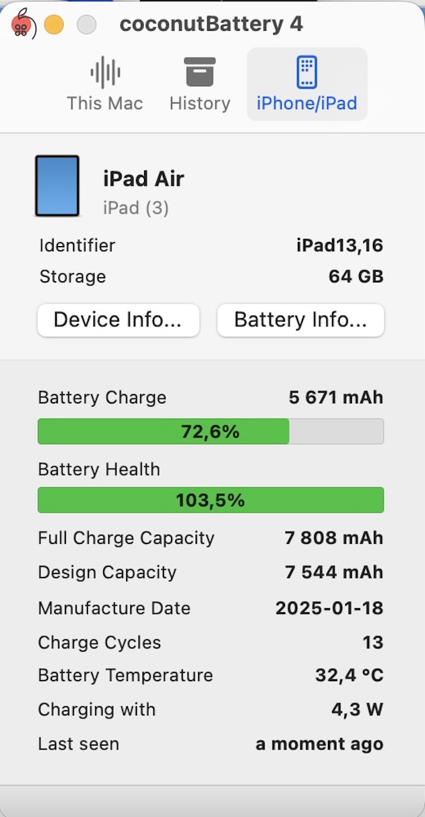 iPad Air 5. gen (M1) garancia 100% akksi