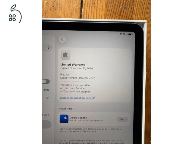 iPad Air 5. gen (M1) garancia 100% akksi