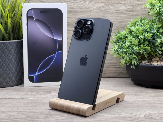 iPhone 16 Pro max Black Titanium 256GB 2 ÉV Garanciával 93%