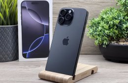 iPhone 16 Pro max Black Titanium 256GB 2 ÉV Garanciával 93%